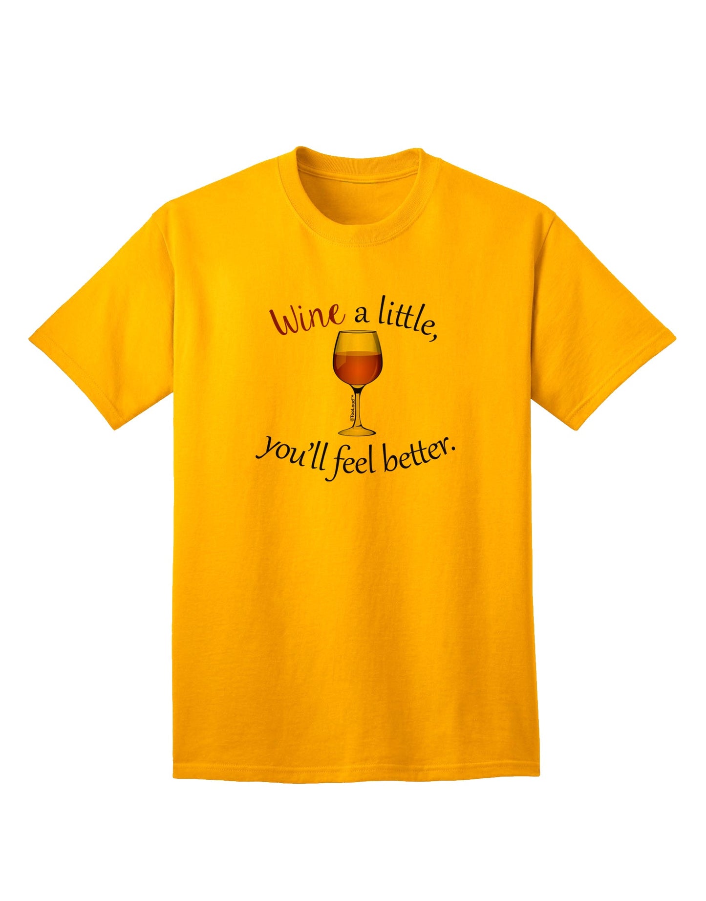 Sophisticated Wine-themed Adult T-Shirt by TooLoud-Mens T-shirts-TooLoud-Gold-Small-Davson Sales