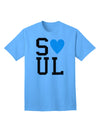 Soulmate Design - Blue Adult T-Shirt with Matching Aesthetic by TooLoud-Mens T-shirts-TooLoud-Aquatic-Blue-Small-Davson Sales