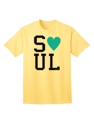 Soulmate Design - Blue Adult T-Shirt with Matching Aesthetic by TooLoud-Mens T-shirts-TooLoud-Yellow-Small-Davson Sales