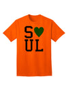 Soulmate Design - Blue Adult T-Shirt with Matching Aesthetic by TooLoud-Mens T-shirts-TooLoud-Orange-Small-Davson Sales