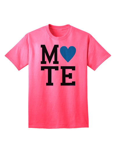 Soulmate-Inspired Matching Design: TooLoud's Mate Blue Adult T-Shirt-Mens T-shirts-TooLoud-Neon-Pink-Small-Davson Sales