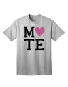 Soulmate-Inspired Matching Design: TooLoud's Mate Pink Adult T-Shirt-Mens T-shirts-TooLoud-AshGray-Small-Davson Sales