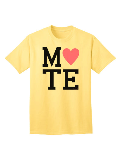 Soulmate-Inspired Matching Design: TooLoud's Mate Pink Adult T-Shirt-Mens T-shirts-TooLoud-Yellow-Small-Davson Sales