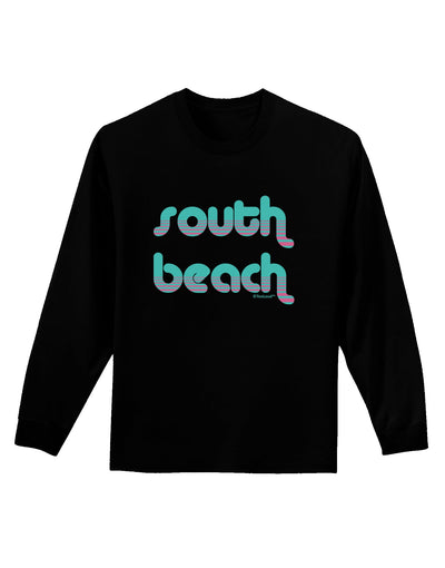 South Beach Color Scheme Design Adult Long Sleeve Dark T-Shirt by TooLoud-TooLoud-Black-Small-Davson Sales