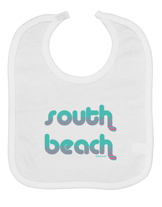South Beach Color Scheme Design Baby Bib by TooLoud