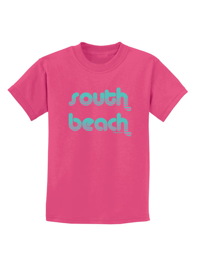 South Beach Color Scheme Design Childrens Dark T-Shirt by TooLoud-Childrens T-Shirt-TooLoud-Sangria-X-Small-Davson Sales