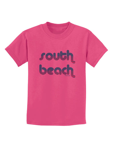 South Beach Color Scheme Design Childrens T-Shirt by TooLoud-Childrens T-Shirt-TooLoud-Sangria-X-Small-Davson Sales