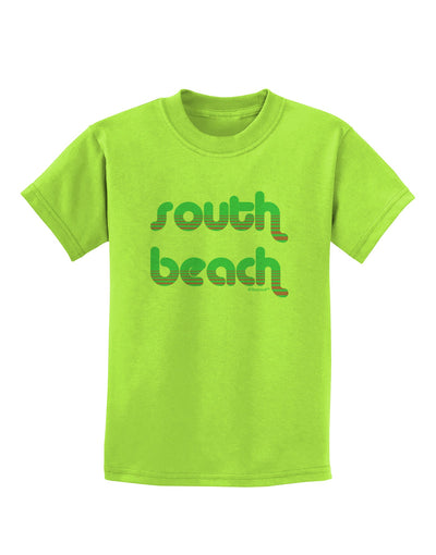 South Beach Color Scheme Design Childrens T-Shirt by TooLoud-Childrens T-Shirt-TooLoud-Lime-Green-X-Small-Davson Sales