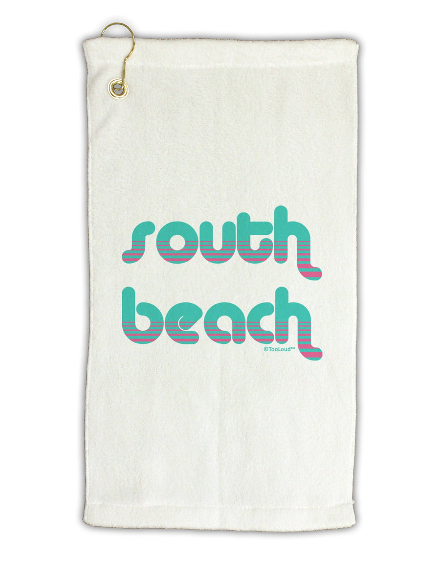 South Beach Color Scheme Design Micro Terry Gromet Golf Towel 16 x 25 inch by TooLoud-Golf Towel-TooLoud-White-Davson Sales