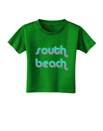 South Beach Color Scheme Design Toddler T-Shirt Dark by TooLoud-Toddler T-Shirt-TooLoud-Clover-Green-2T-Davson Sales