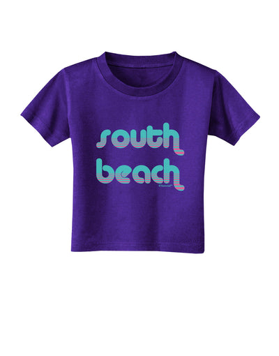 South Beach Color Scheme Design Toddler T-Shirt Dark by TooLoud-Toddler T-Shirt-TooLoud-Purple-2T-Davson Sales