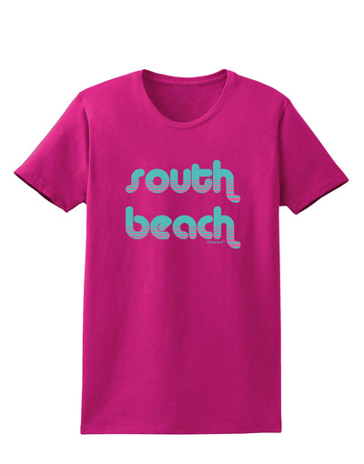 South Beach Color Scheme Design Womens Dark T-Shirt by TooLoud-Womens T-Shirt-TooLoud-Hot-Pink-Small-Davson Sales