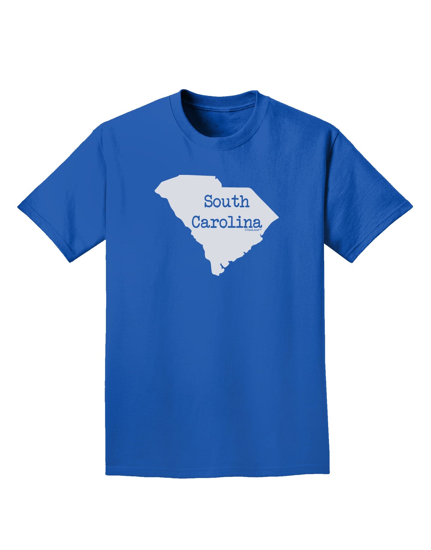South Carolina - United States Shape Adult Dark T-Shirt by TooLoud-Mens T-Shirt-TooLoud-Royal-Blue-Small-Davson Sales