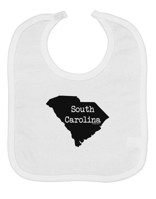 South Carolina - United States Shape Baby Bib by TooLoud