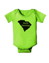 South Carolina - United States Shape Baby Romper Bodysuit by TooLoud-Baby Romper-TooLoud-Lime-Green-06-Months-Davson Sales