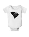 South Carolina - United States Shape Baby Romper Bodysuit by TooLoud-Baby Romper-TooLoud-White-06-Months-Davson Sales