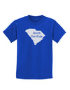 South Carolina - United States Shape Childrens Dark T-Shirt by TooLoud-Childrens T-Shirt-TooLoud-Royal-Blue-X-Small-Davson Sales