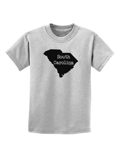 South Carolina - United States Shape Childrens T-Shirt by TooLoud-Childrens T-Shirt-TooLoud-AshGray-X-Small-Davson Sales