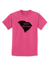 South Carolina - United States Shape Childrens T-Shirt by TooLoud-Childrens T-Shirt-TooLoud-Sangria-X-Small-Davson Sales