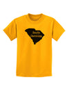 South Carolina - United States Shape Childrens T-Shirt by TooLoud-Childrens T-Shirt-TooLoud-Gold-X-Small-Davson Sales