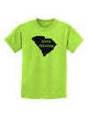 South Carolina - United States Shape Childrens T-Shirt by TooLoud-Childrens T-Shirt-TooLoud-Lime-Green-X-Small-Davson Sales