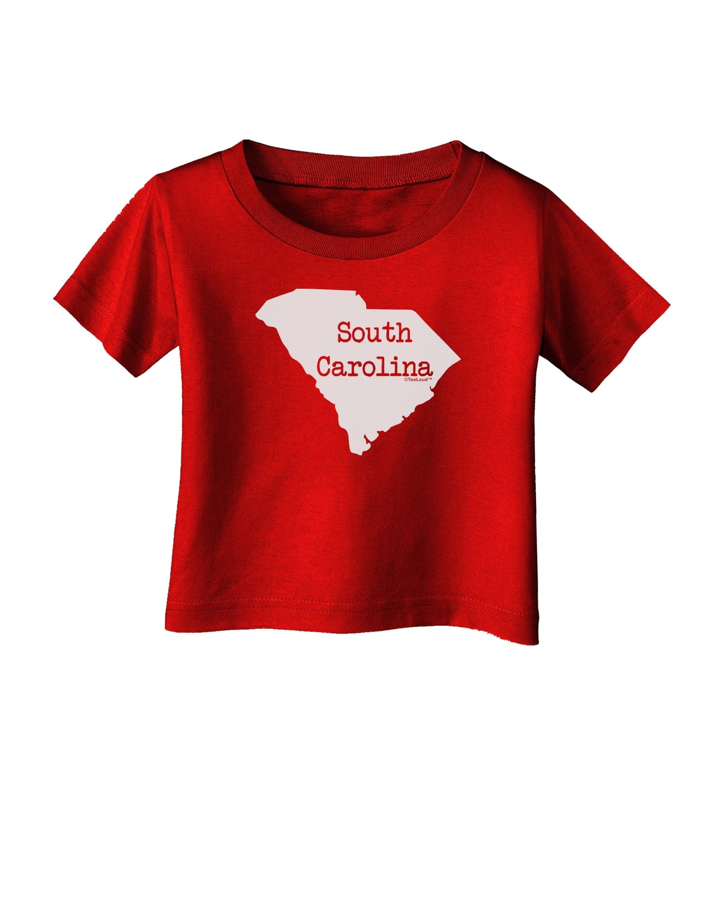 South Carolina - United States Shape Infant T-Shirt Dark by TooLoud-Infant T-Shirt-TooLoud-Red-06-Months-Davson Sales