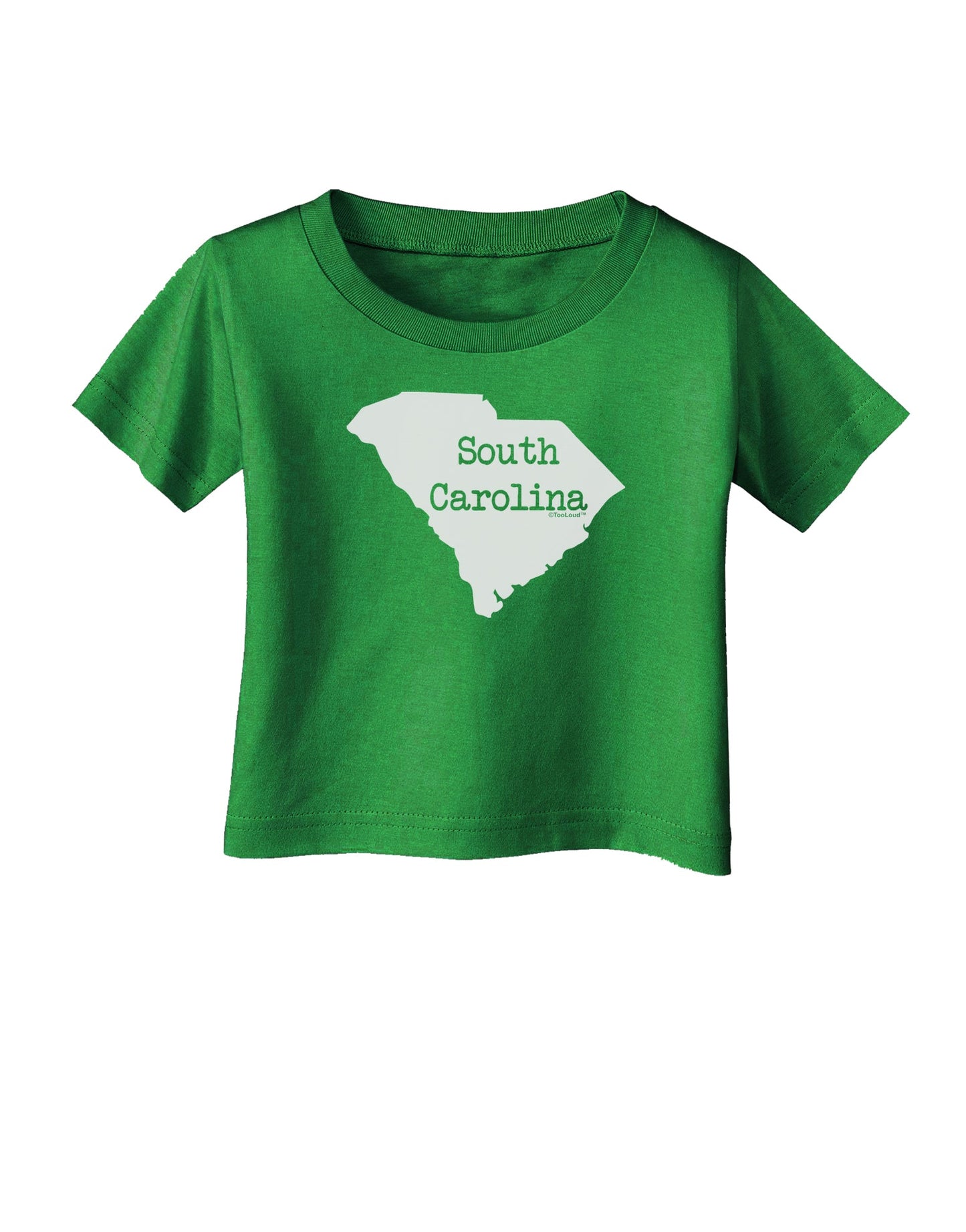 South Carolina - United States Shape Infant T-Shirt Dark by TooLoud-Infant T-Shirt-TooLoud-Clover-Green-06-Months-Davson Sales