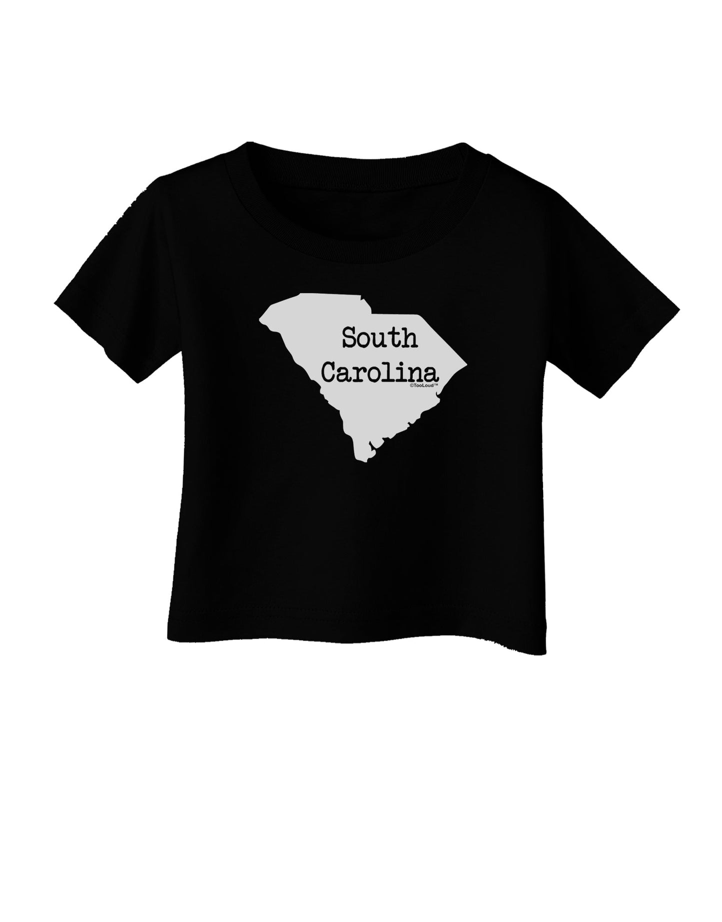 South Carolina - United States Shape Infant T-Shirt Dark by TooLoud-Infant T-Shirt-TooLoud-Black-06-Months-Davson Sales