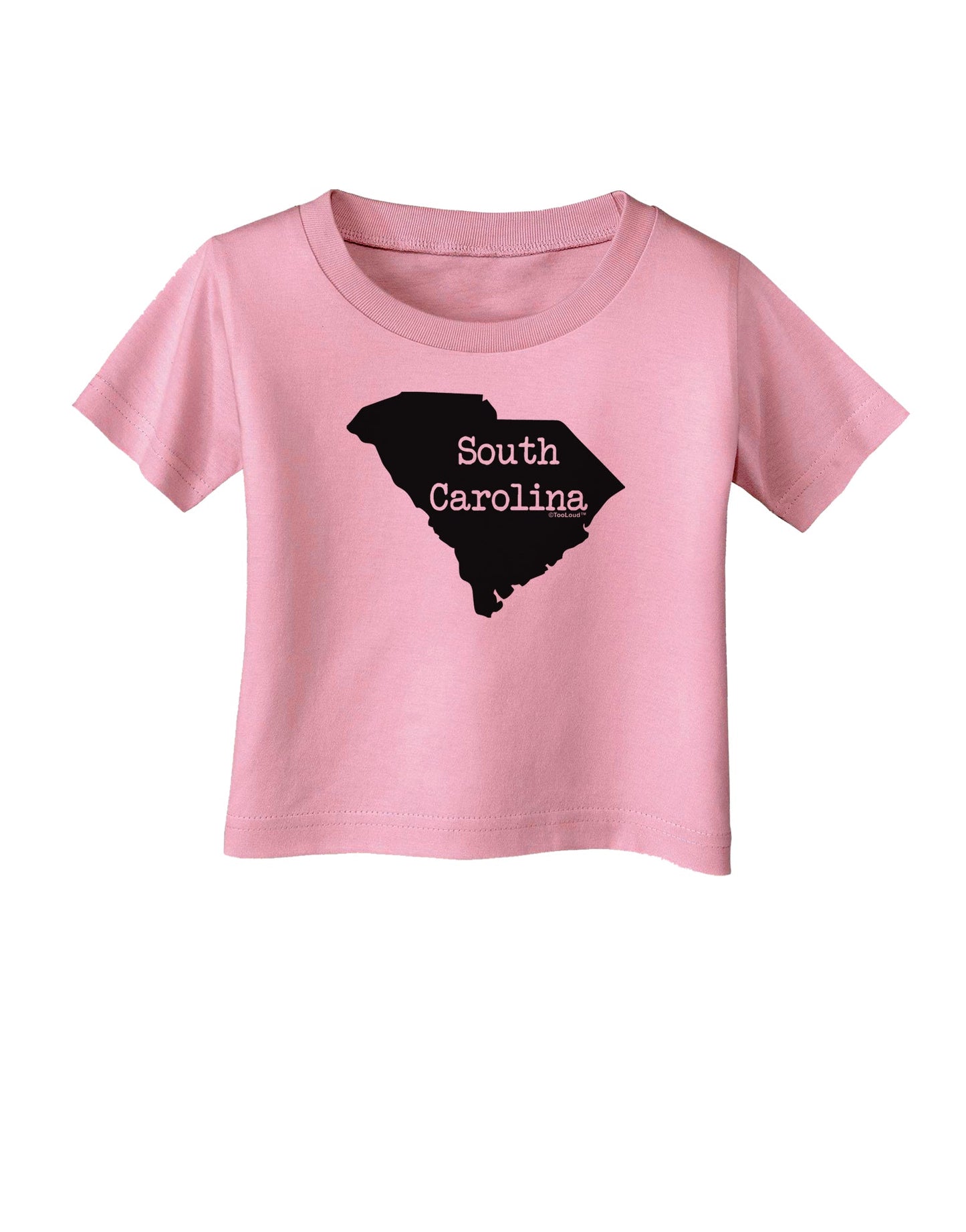 South Carolina - United States Shape Infant T-Shirt by TooLoud-Infant T-Shirt-TooLoud-Candy-Pink-06-Months-Davson Sales