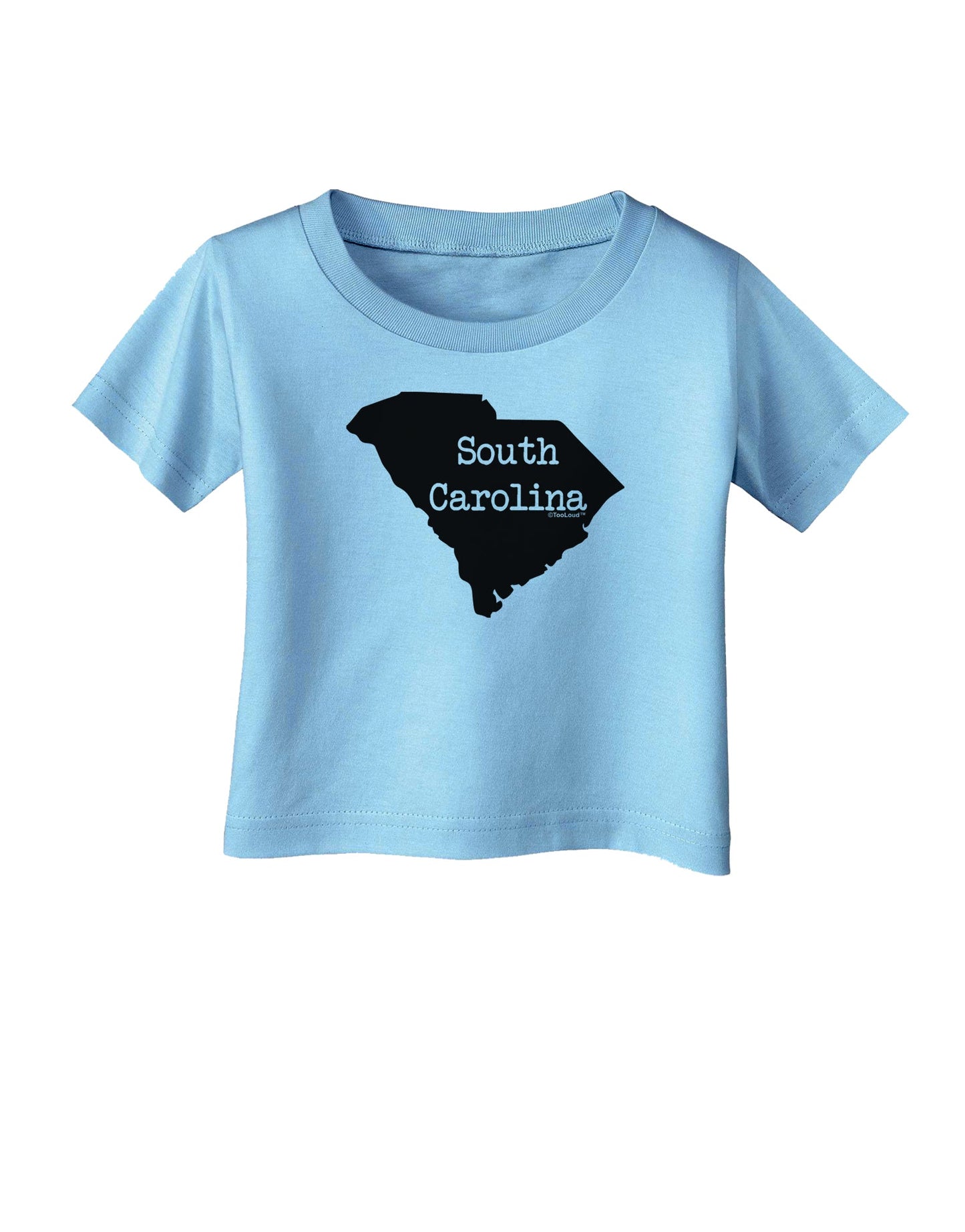 South Carolina - United States Shape Infant T-Shirt by TooLoud-Infant T-Shirt-TooLoud-Aquatic-Blue-06-Months-Davson Sales