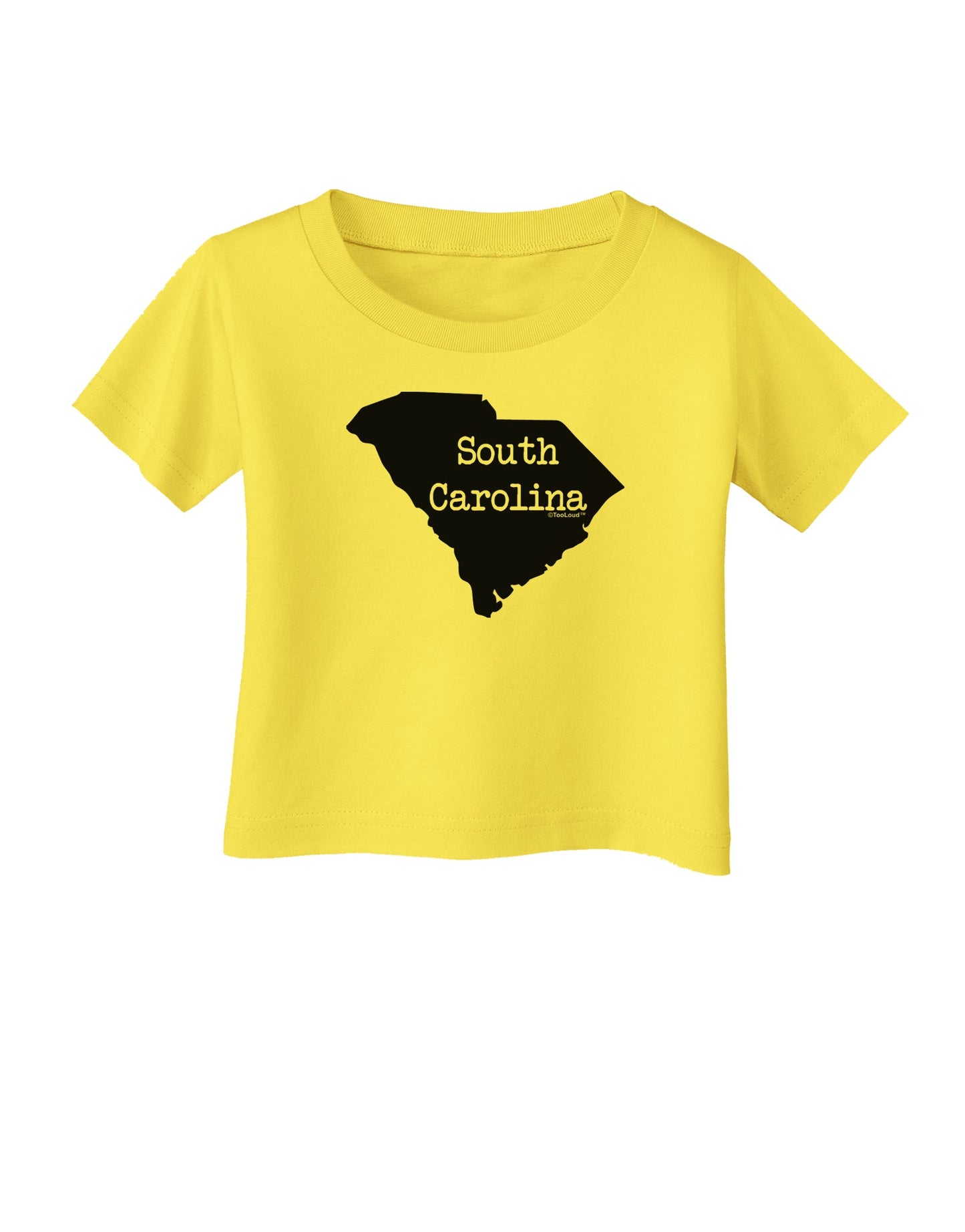 South Carolina - United States Shape Infant T-Shirt by TooLoud-Infant T-Shirt-TooLoud-Yellow-06-Months-Davson Sales
