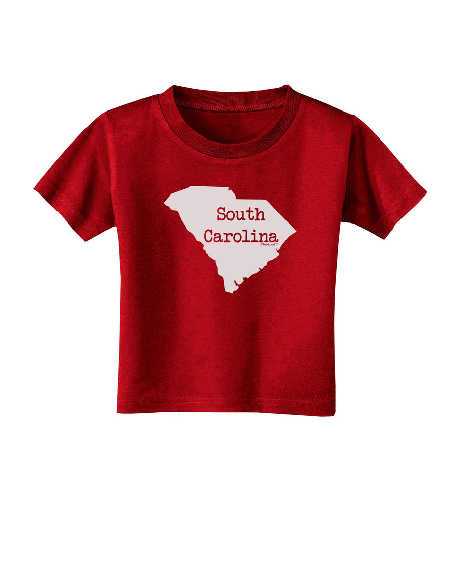 South Carolina - United States Shape Toddler T-Shirt Dark by TooLoud-Toddler T-Shirt-TooLoud-Black-2T-Davson Sales