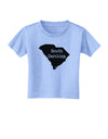 South Carolina - United States Shape Toddler T-Shirt by TooLoud-Toddler T-Shirt-TooLoud-Aquatic-Blue-2T-Davson Sales