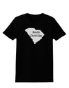 South Carolina - United States Shape Womens Dark T-Shirt by TooLoud-Womens T-Shirt-TooLoud-Black-X-Small-Davson Sales