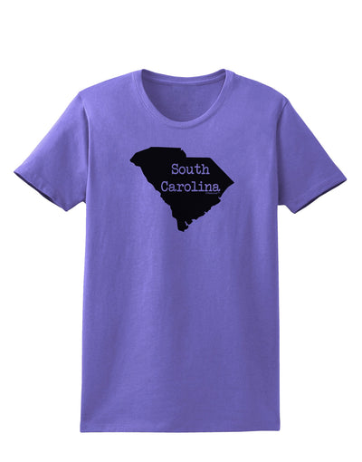 South Carolina - United States Shape Womens T-Shirt by TooLoud-Womens T-Shirt-TooLoud-Violet-X-Small-Davson Sales