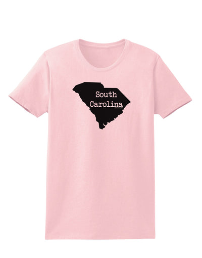 South Carolina - United States Shape Womens T-Shirt by TooLoud-Womens T-Shirt-TooLoud-PalePink-X-Small-Davson Sales