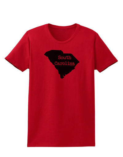 South Carolina - United States Shape Womens T-Shirt by TooLoud-Womens T-Shirt-TooLoud-Red-X-Small-Davson Sales