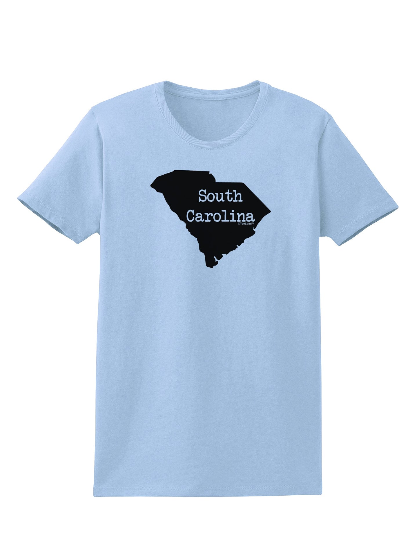 South Carolina - United States Shape Womens T-Shirt by TooLoud-Womens T-Shirt-TooLoud-Light-Blue-X-Small-Davson Sales