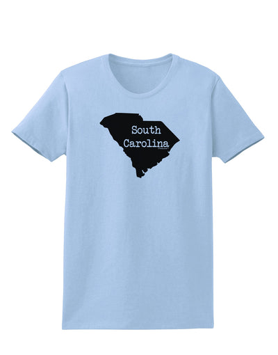 South Carolina - United States Shape Womens T-Shirt by TooLoud-Womens T-Shirt-TooLoud-Light-Blue-X-Small-Davson Sales