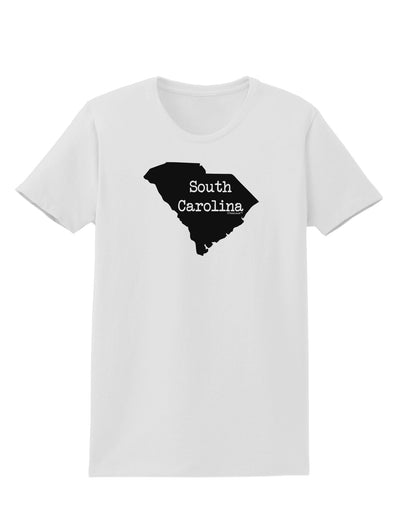 South Carolina - United States Shape Womens T-Shirt by TooLoud-Womens T-Shirt-TooLoud-White-X-Small-Davson Sales