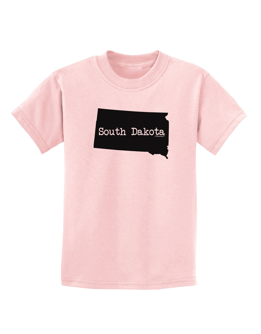 South Dakota - United States Shape Childrens T-Shirt by TooLoud-Childrens T-Shirt-TooLoud-White-X-Small-Davson Sales