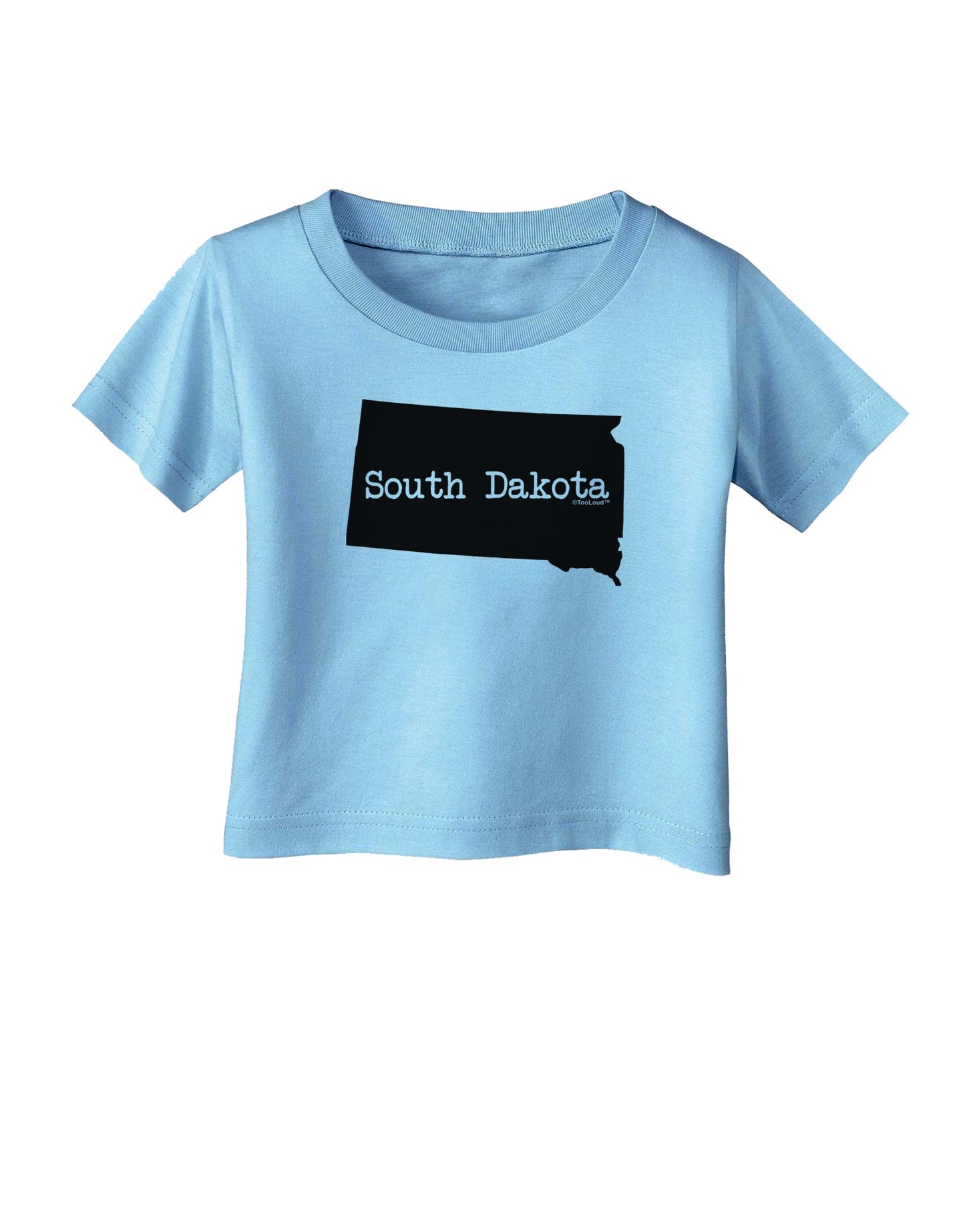 South Dakota - United States Shape Infant T-Shirt by TooLoud-Infant T-Shirt-TooLoud-Aquatic-Blue-06-Months-Davson Sales