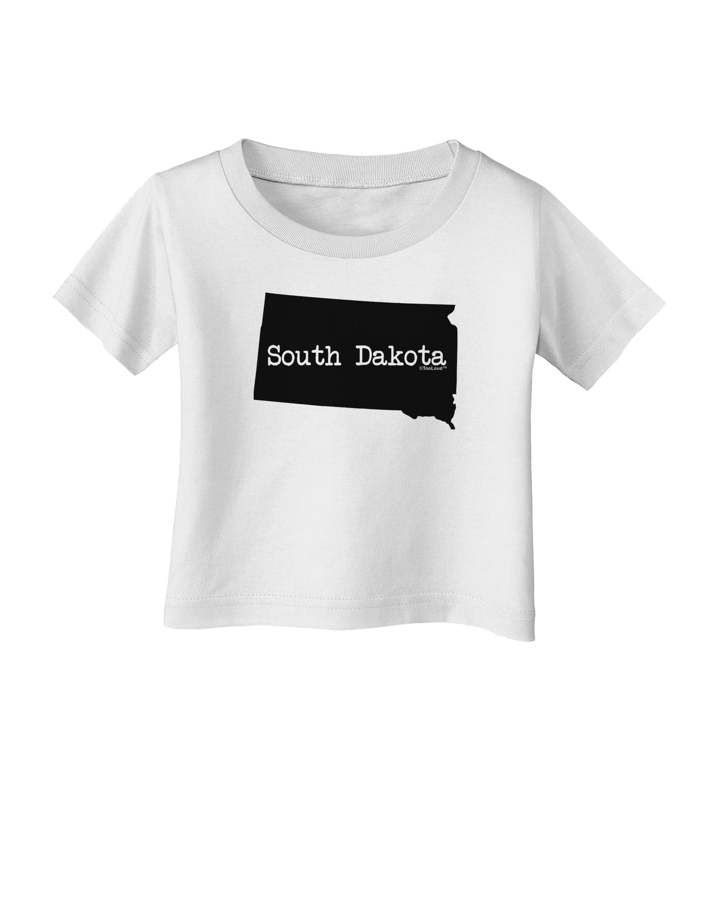 South Dakota - United States Shape Infant T-Shirt by TooLoud-Infant T-Shirt-TooLoud-White-06-Months-Davson Sales