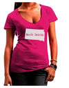 South Dakota - United States Shape Juniors V-Neck Dark T-Shirt by TooLoud-Womens V-Neck T-Shirts-TooLoud-Hot-Pink-Juniors Fitted Small-Davson Sales