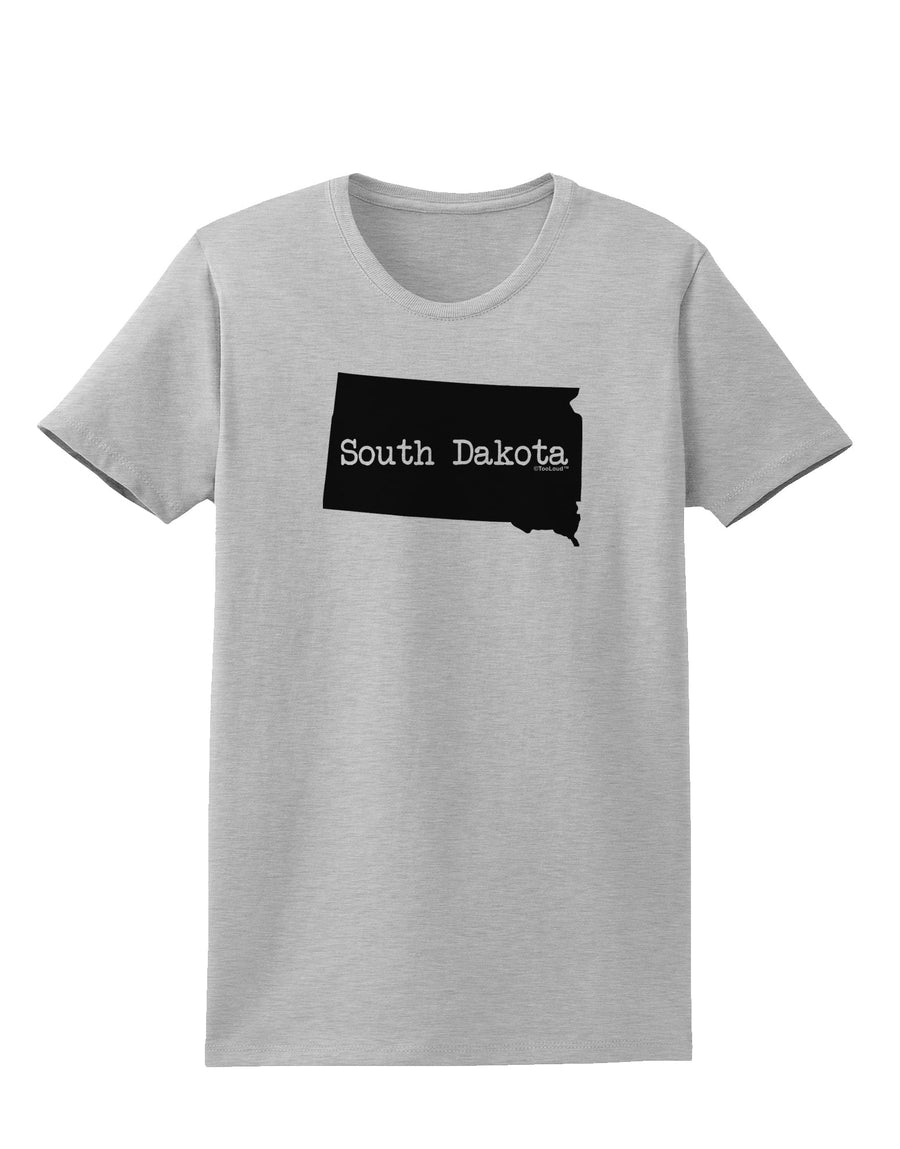 South Dakota - United States Shape Womens T-Shirt by TooLoud-Womens T-Shirt-TooLoud-White-X-Small-Davson Sales