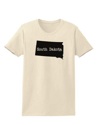 South Dakota - United States Shape Womens T-Shirt by TooLoud-Womens T-Shirt-TooLoud-Natural-X-Small-Davson Sales