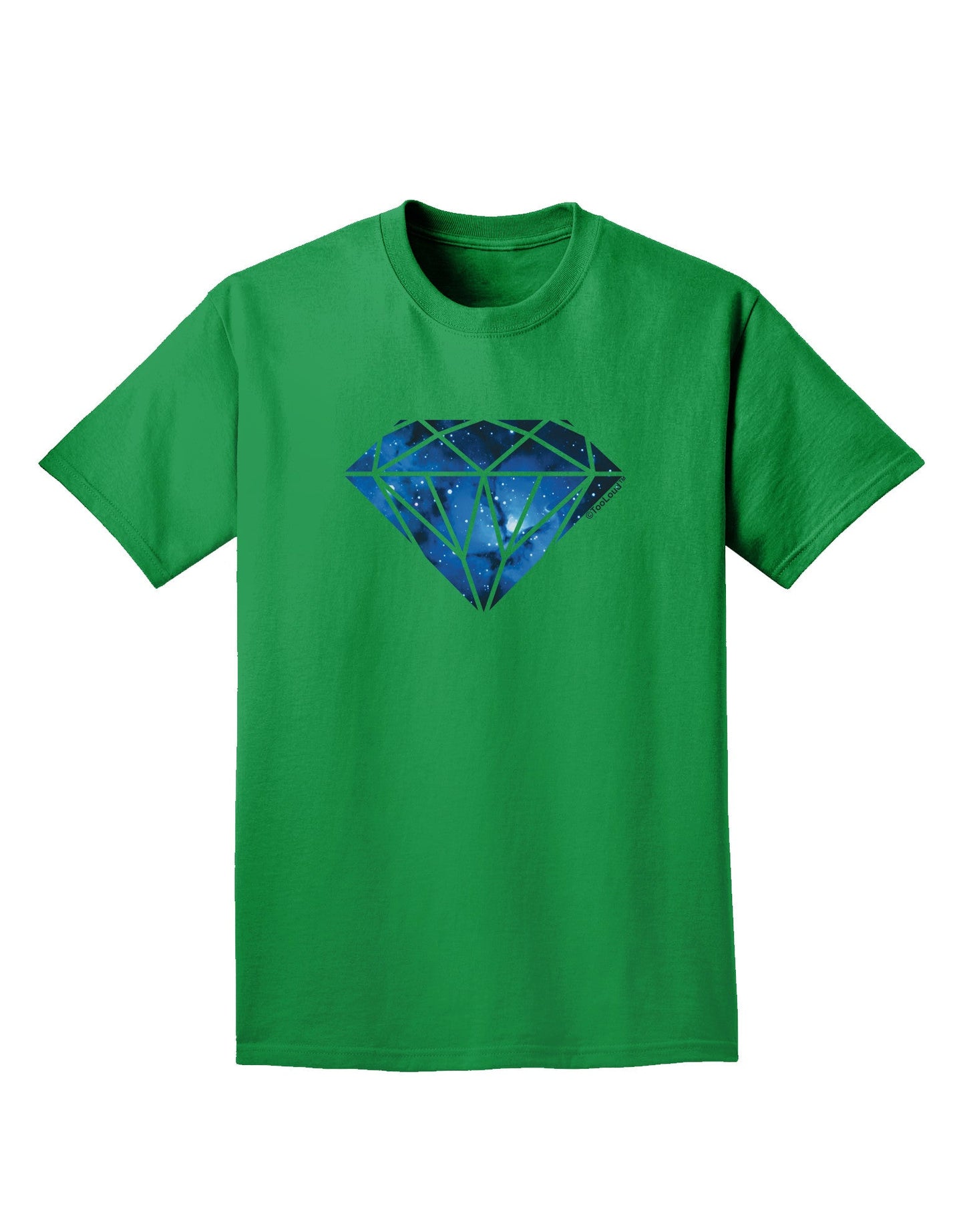 Space Diamond Adult Dark T-Shirt-Mens T-Shirt-TooLoud-Kelly-Green-Small-Davson Sales