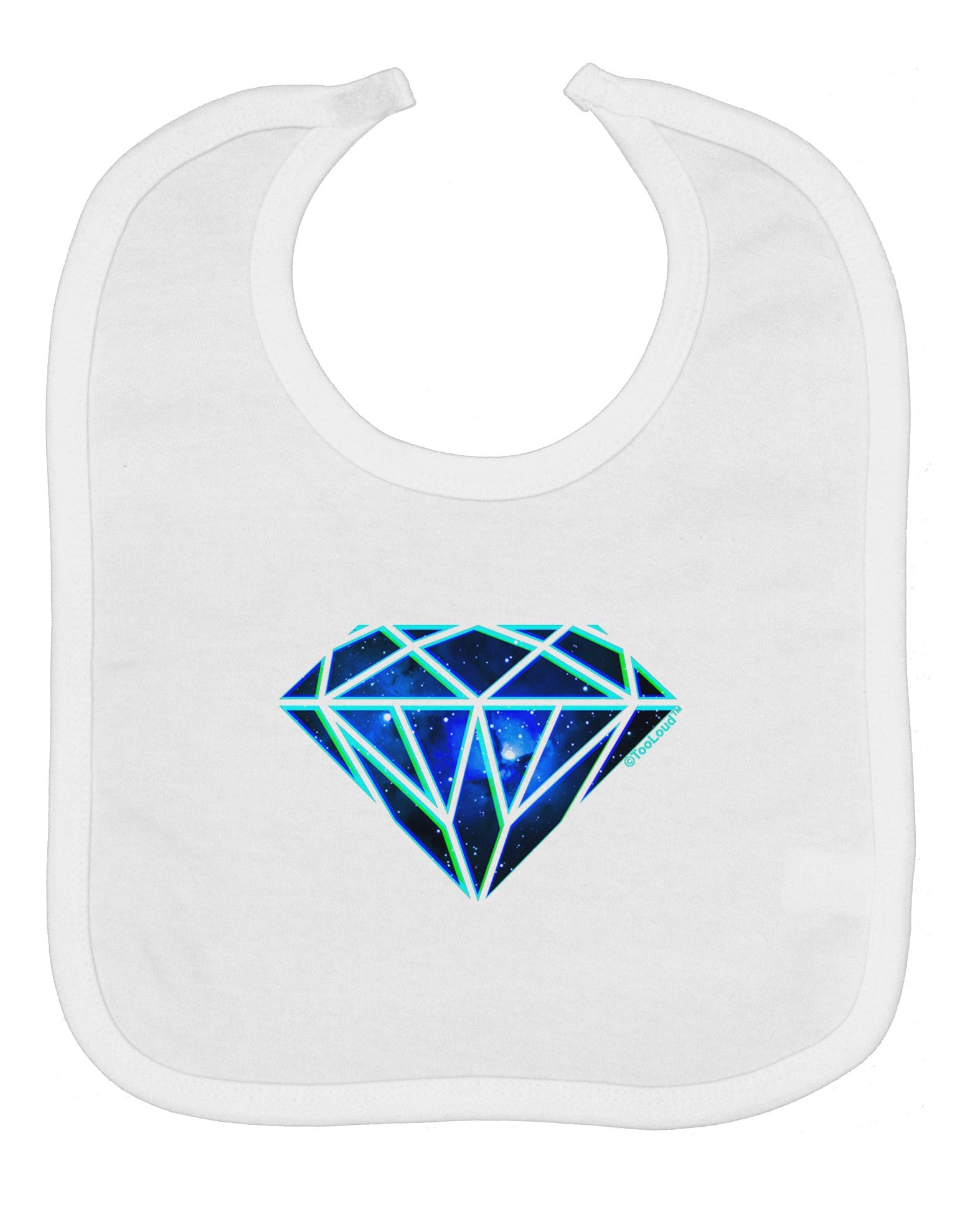 Space Diamond Baby Bib