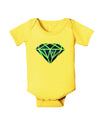 Space Diamond Baby Romper Bodysuit-Baby Romper-TooLoud-Yellow-06-Months-Davson Sales