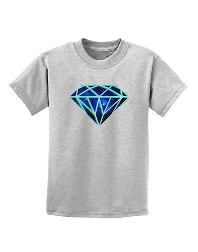 Space Diamond Childrens T-Shirt-Childrens T-Shirt-TooLoud-AshGray-X-Small-Davson Sales